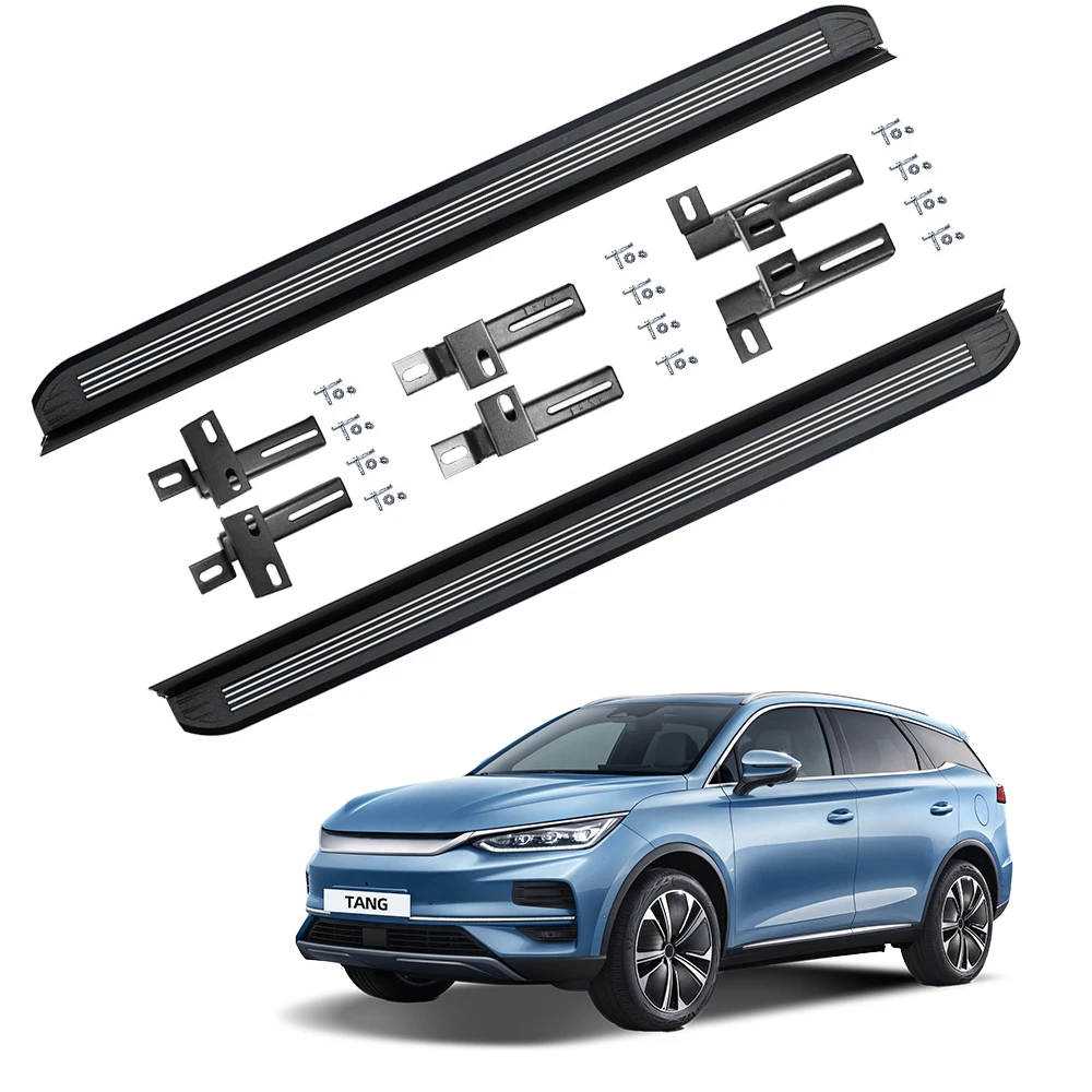 Running Boards Step Bar Side Pedal Step Board Custom LOGO Aluminum Alloy Sidesteps for BYD Tang Accessory