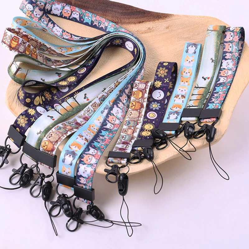 wholesale stocked long lanyard and wrist lanyard mobile phone lanyard ...