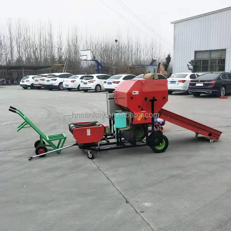 Silage Baler and Wrapper Machine Mini Automatic Maize Corn Silage Baling and Packing Machine