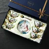 Blue beauty six cup dish spoon gift box