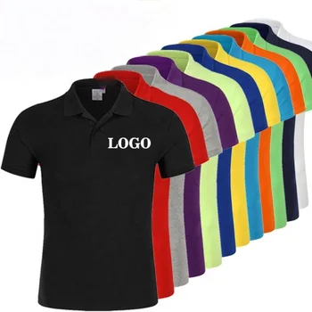 High Quality 100% Cotton 12 Colors Custom Printing Embroidery OEM Logo Plain Blank Men Polo T Shirt Polo Shirt