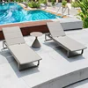 2 reclining lounge chairs-hourglass-coffee table