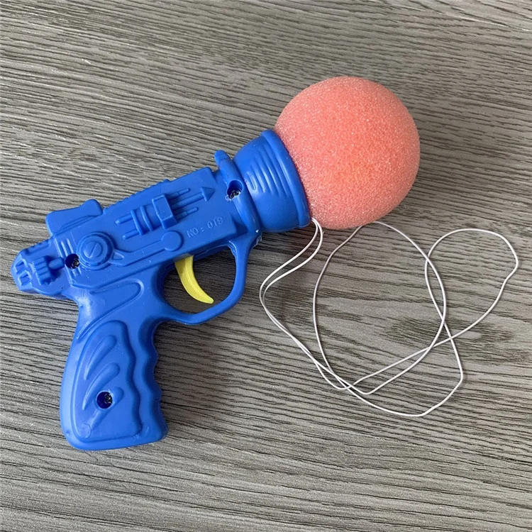 Wholesale Interesting Creativity Kids Small Plastic Launchers Soft Sponge Ball Shooting Gun Toy