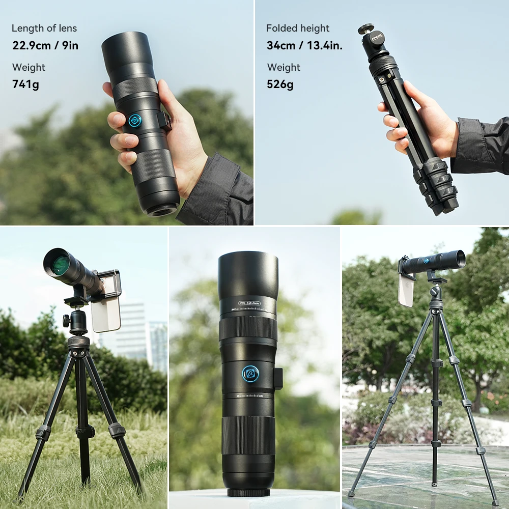 APEXEL 20-60X Telephoto Monocular - Ideal for Outdoor Observation