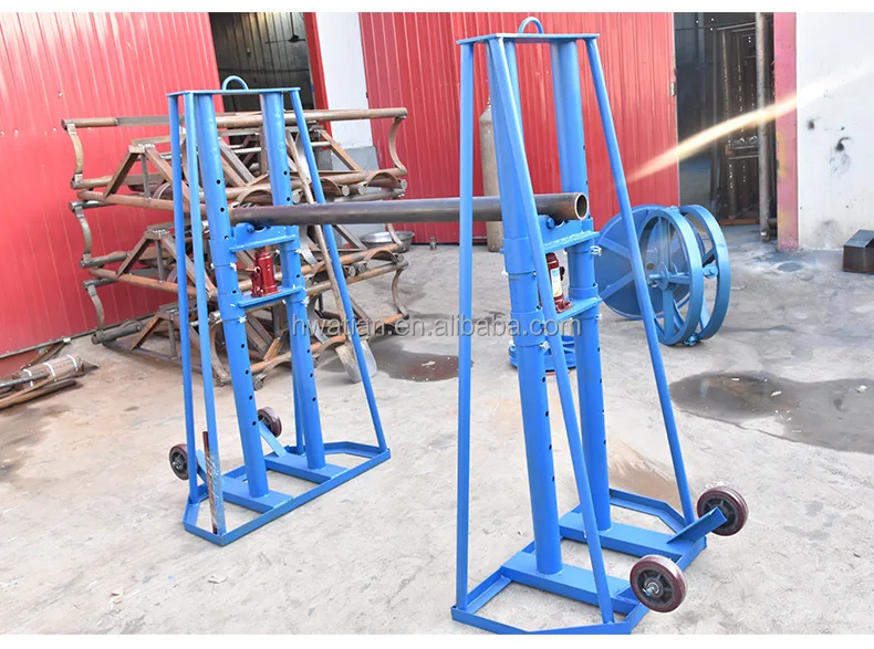 5T 10T 15T heavy load hydraulic cable drum jack stand for cable laying