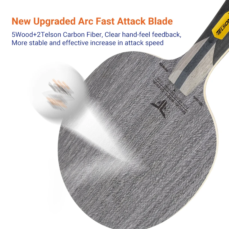 Ping Pong Factory Outlet Loki Telson Power High Elastic Imported Surface Material Professional Table Tennis Carbon Blade