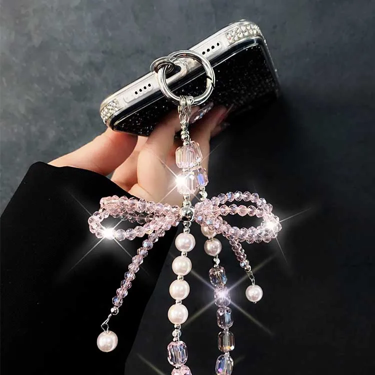 Diamond Iphone Charm Holder Case-Mate Beaded Phone Wristlet White Marble Diamond Iphone Charm Holder Case-Mate Beaded Phone Wristlet White Marble