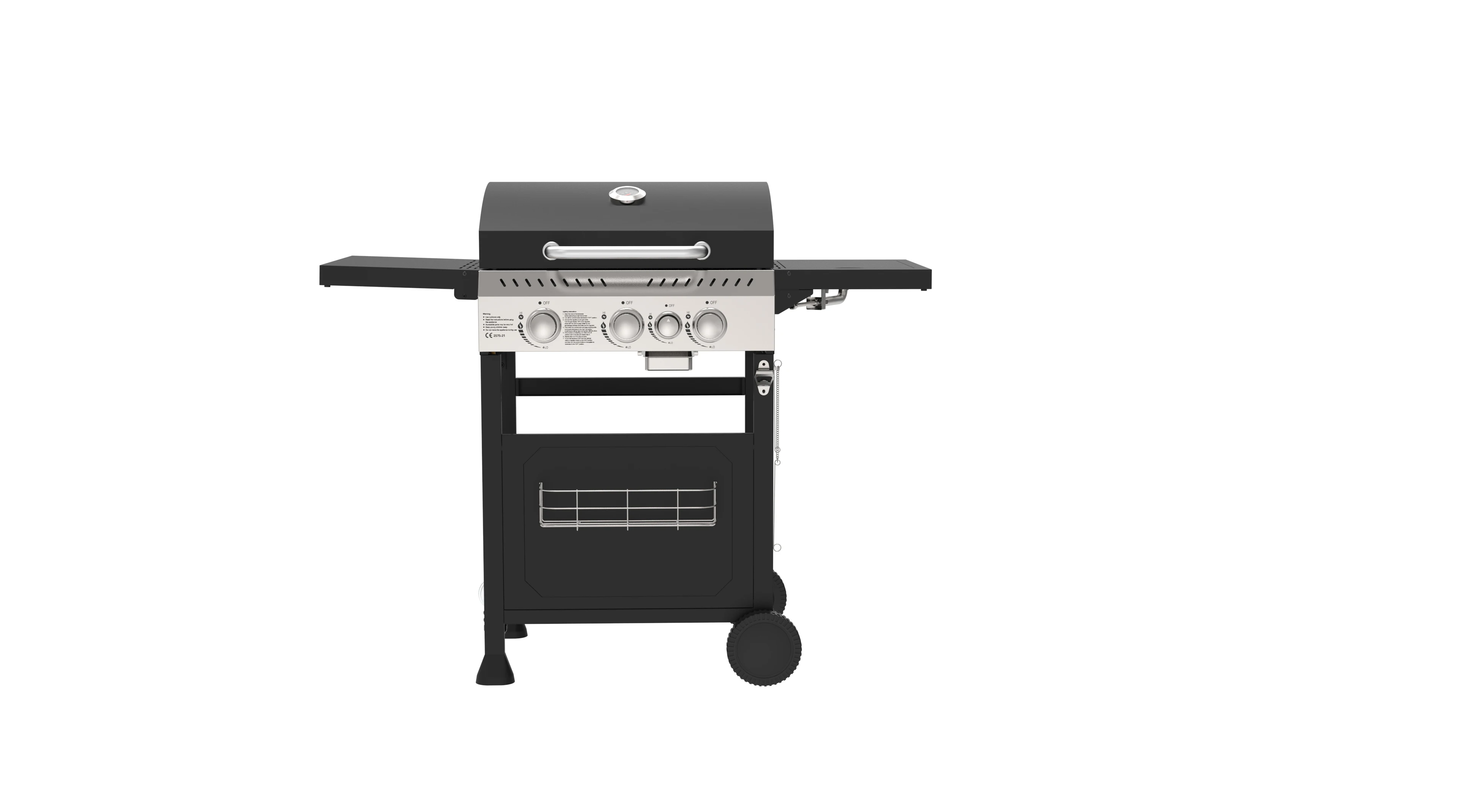 Superior Quality Factory Direct Sale Classic Black Color Gas Barbecue