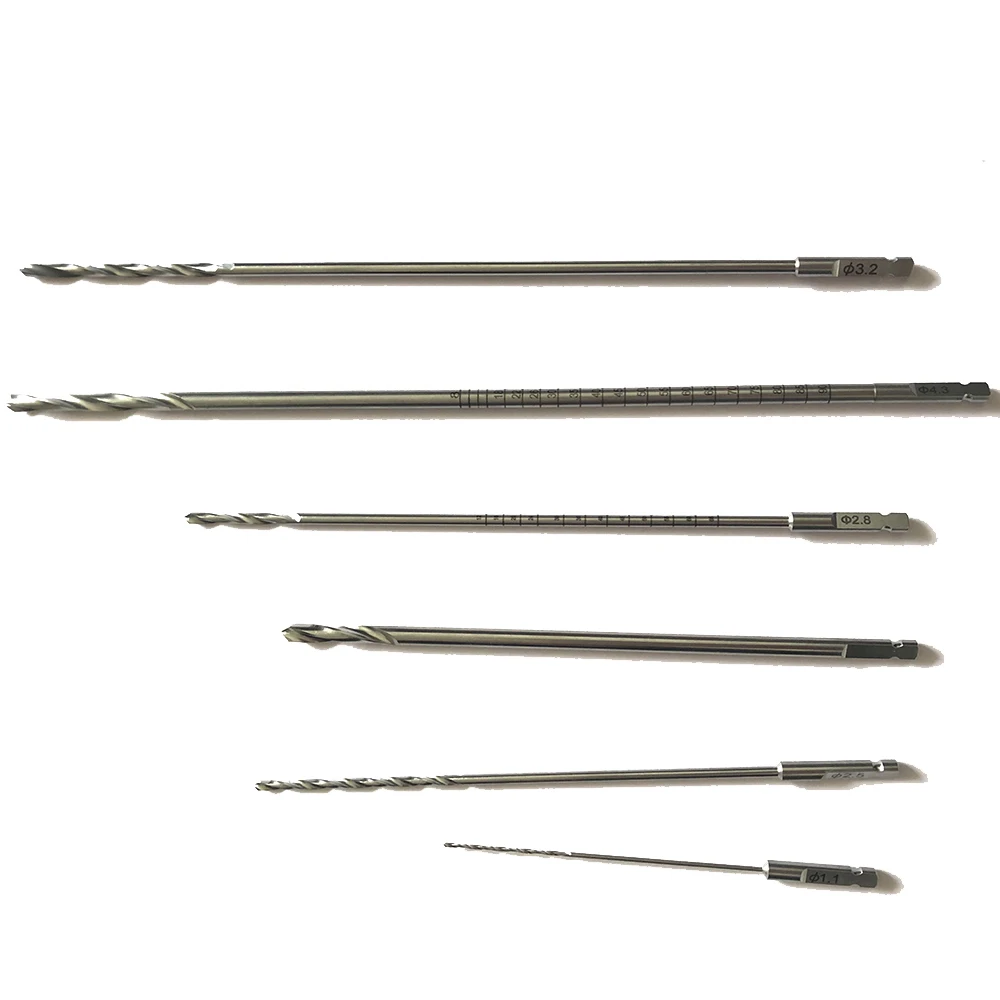 Orthopedic Surgical Stainless Steel Drill Bits Hot Sale Medical Cranial Product for Veterinary AO Quick Coupling