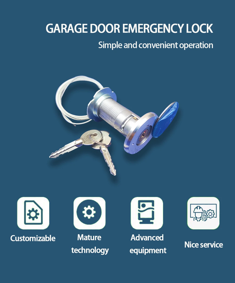 Wholesale Factory Garage Safety Door Emergency Release Lock Aluminum