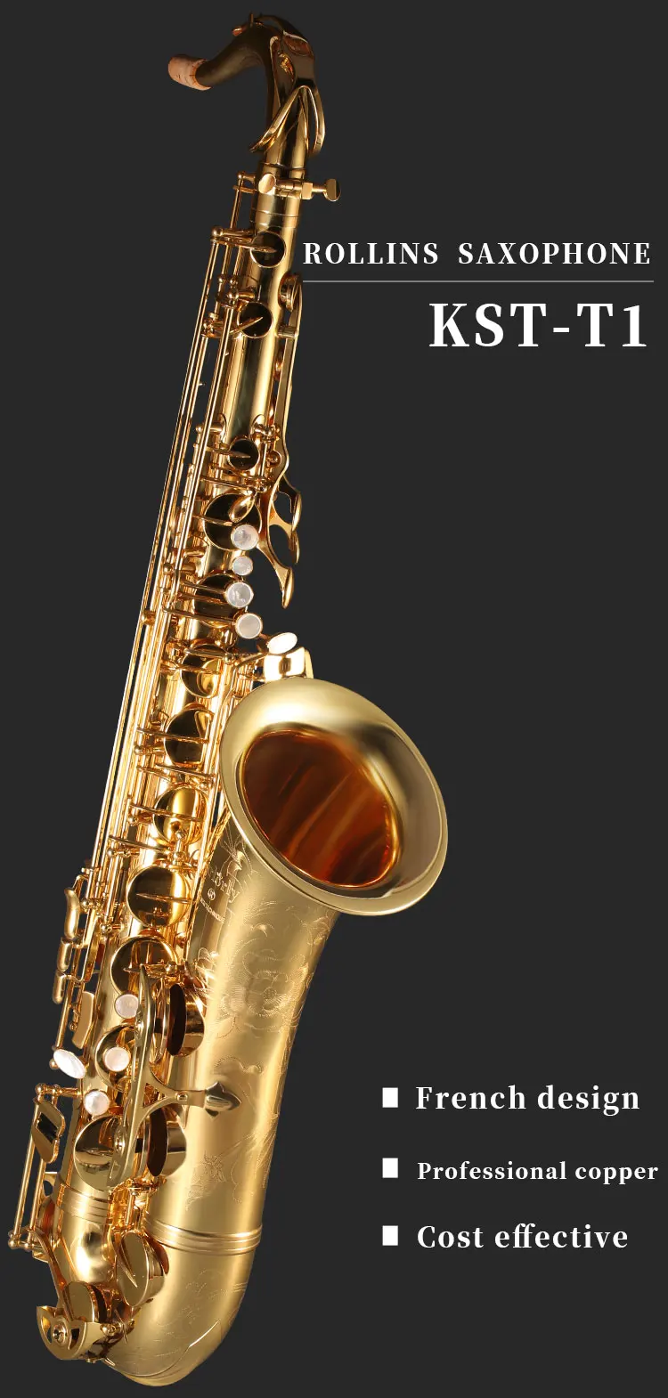 Professional High Grade Woodwind Instrument Kstt1 Tenor Saxophone
