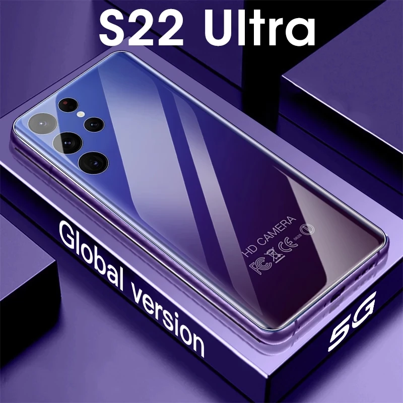 S22 Ultra 5G LTE Android12 Smart Phone - 7.3 Inch, 16GB+512GB