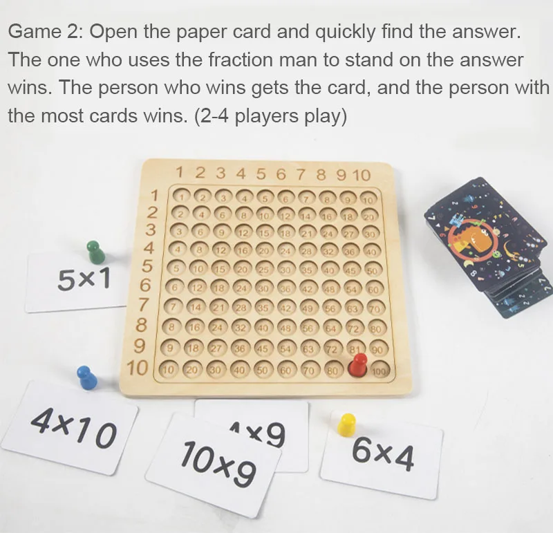 Children 99 Multiplication Table Math Toys Arithmetic Teaching Aids ...