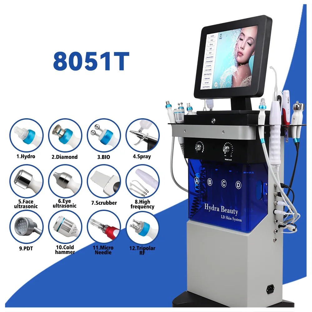 Factory Sales Hydra Beauty Hydro Dermabrasion Hydro Aqua Facial Machine for Clean Skin Rejuvenation Spa Equipment