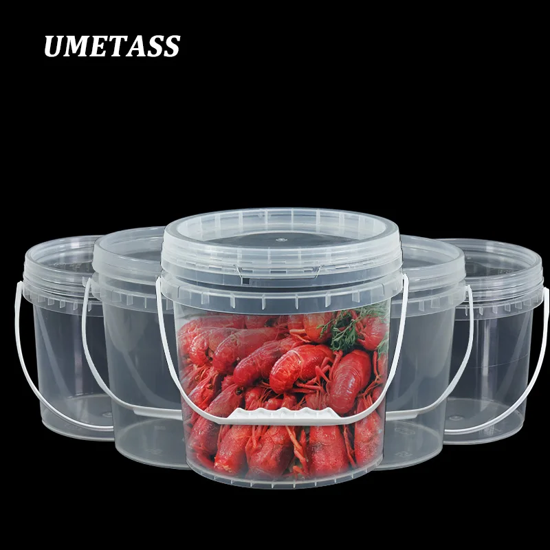 1 إلى 20 littre Transparent plastic PP bucket Food packaging bucket