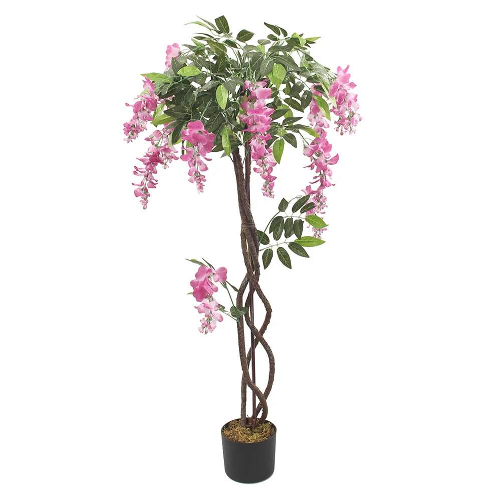JWT3664 Artificial Potted Wisteria High Quality Outdoor Large Pot Succulent Home Bouquet Hanging Plant 150cm Environmental