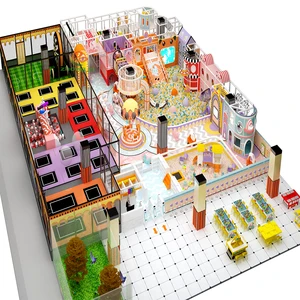 Custom New Style Indoor Playground Theme Park Ball Pool Slide & Jungle Gym with Soft Play Area for Kids Commercial Use Certified