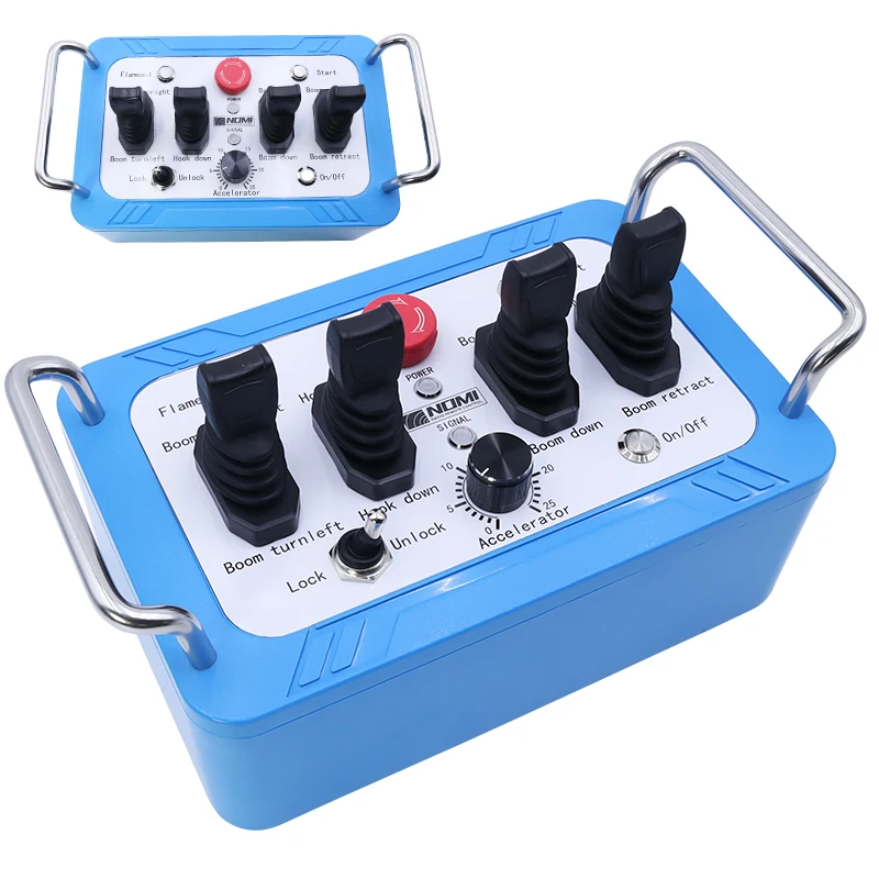 Factory Direct Sale 4 Hall Motor Hydraulic Joystick Mechanical Valve Rotary Drilling Rig Radio Remote Control Kits