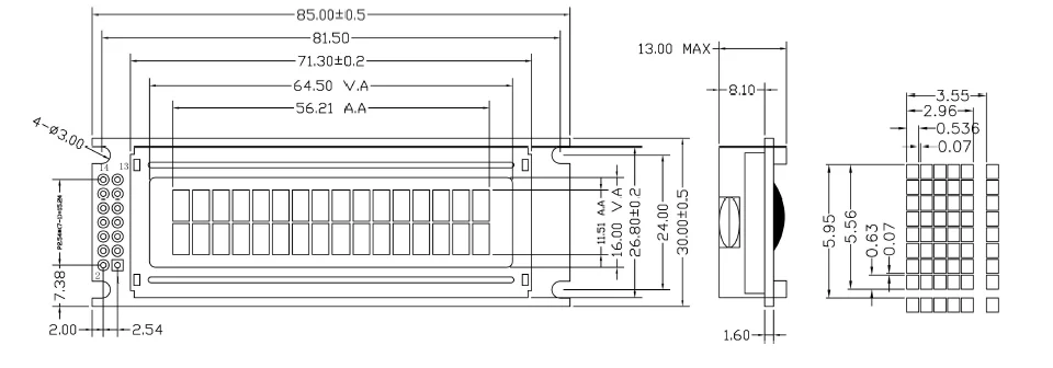 16 Characters 2 Line Lcd 1602 16x2 Lcd Display Module Buy 16x2 Lcd16x2 Lcd Display16x2 Lcd 5569