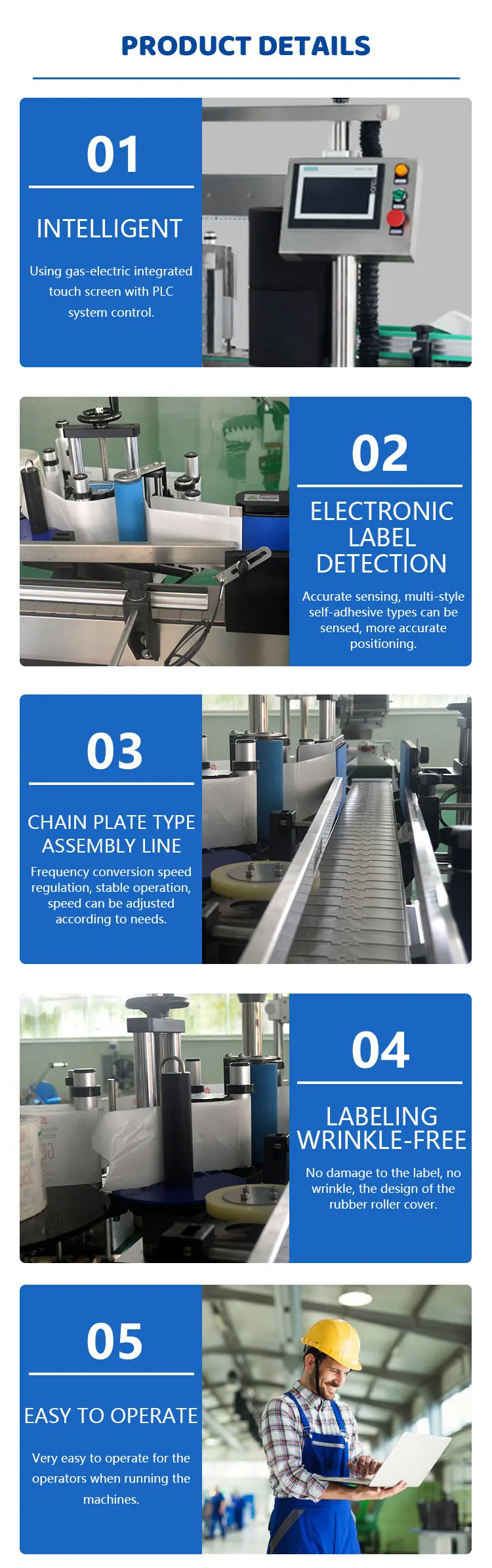 Professional Manufacturer Full-Automatic Round Bottle Vertical Label Machine Glass Bottle Labeling Machine manufacture