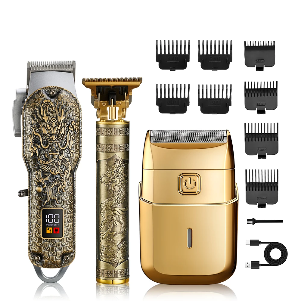 Professional Manufacturer Men's Electric Shaving Machine USB Rechargeable Stainless Steel Hair Trimmer for Clipper for Hotel Use