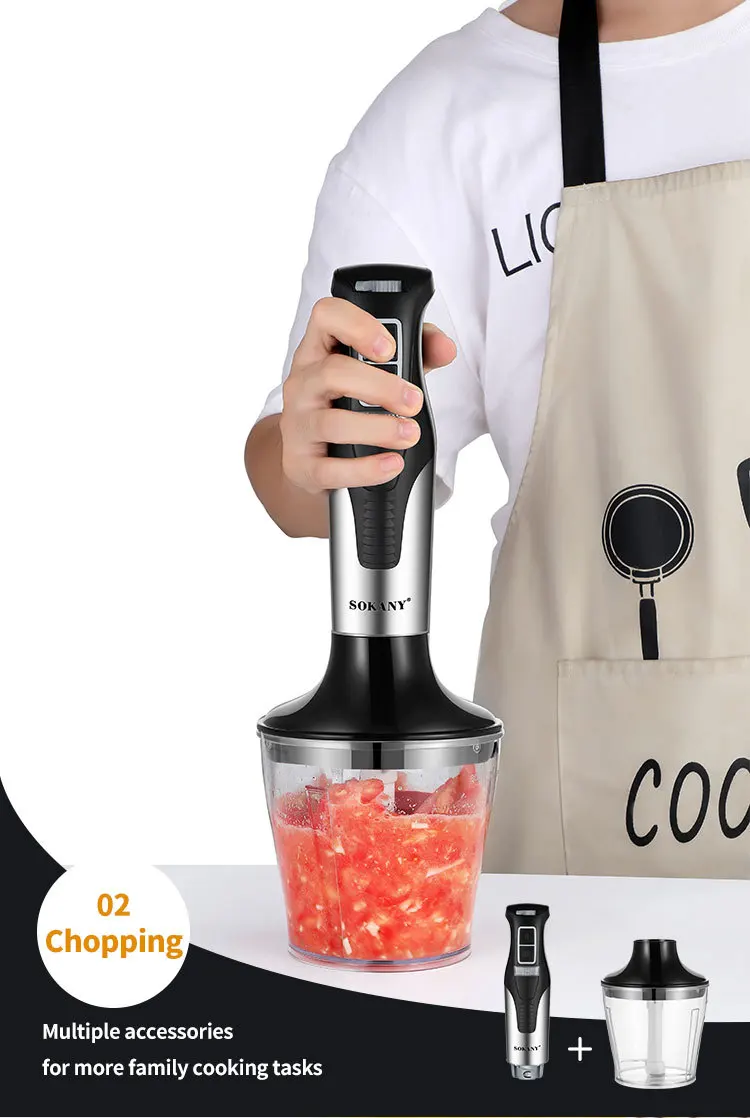 Sokany Home Appliances Stick Blender Fruit Vegetable Kitchen Electric