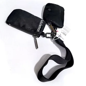 Same Lulu Lemon Waist Bag  Portable Mini Change Storage Bag Key Chain Bracelet Card Holder Wallet