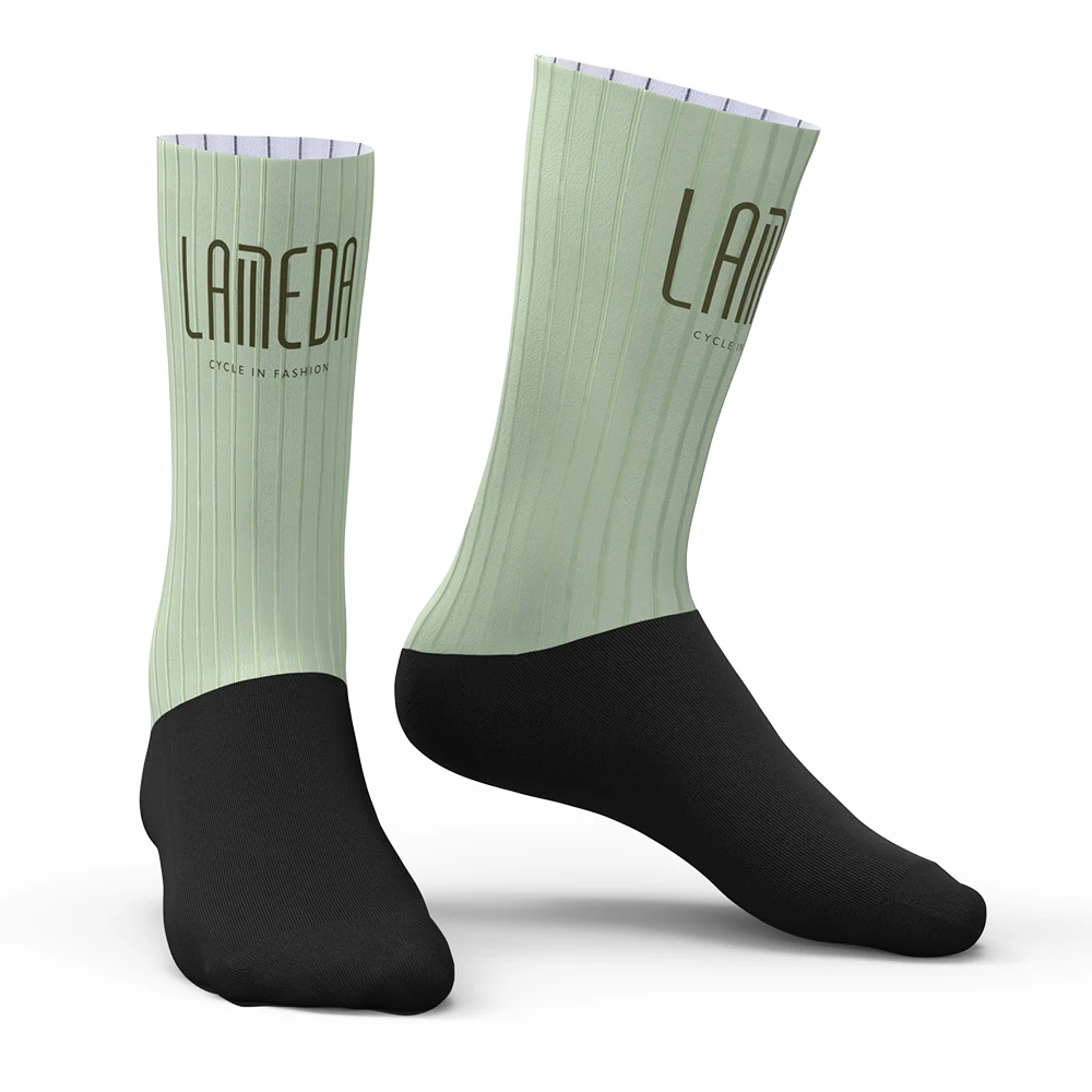 LAMEDA No Seam Durable Gradient Purple Colorful Thermal Sports Socks