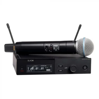 YHS SLXD4 SLXD24 BETA58A Wireless UHF Microphone System Infrared frequency match Karaoke church performen