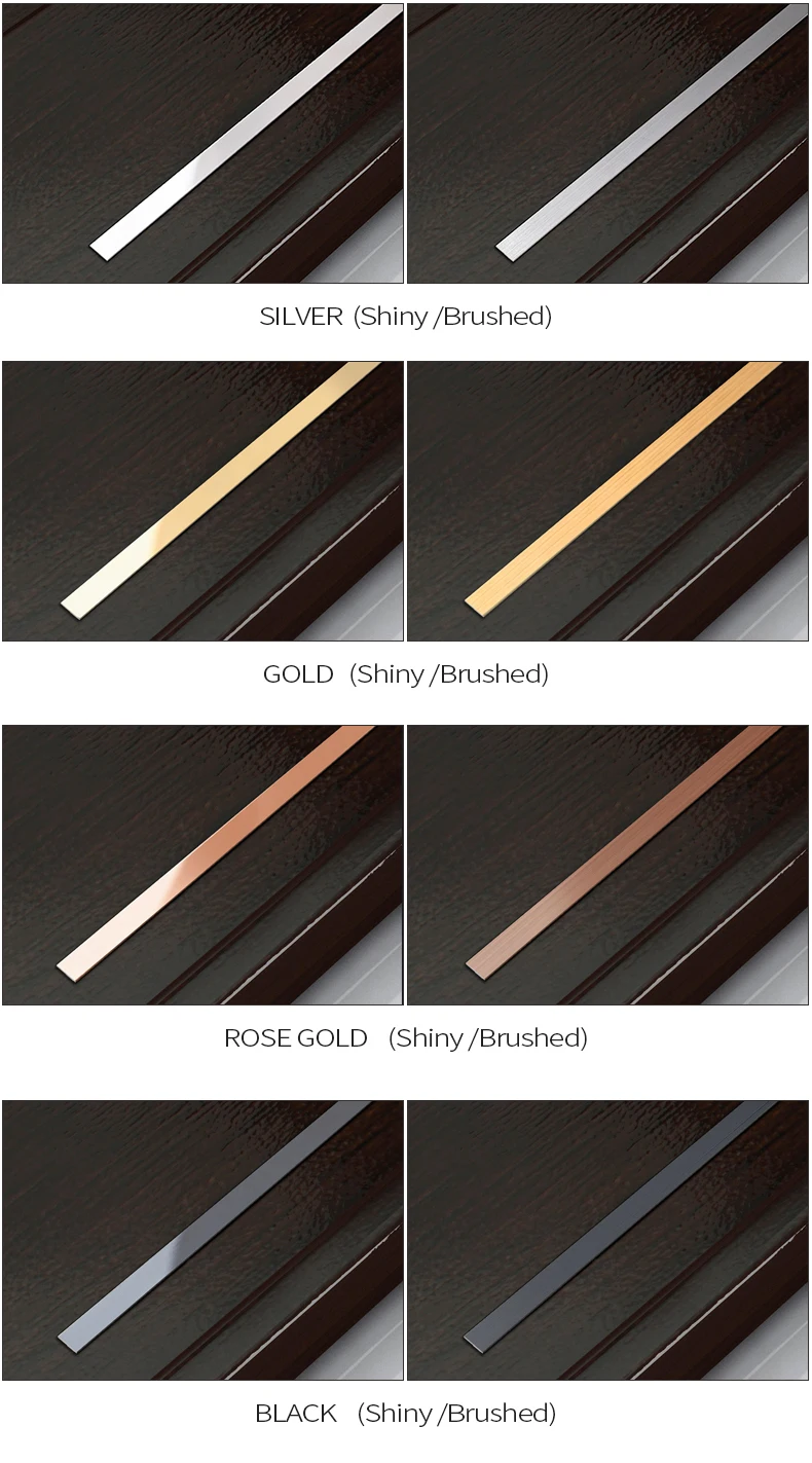 JECA Tile Trim Stainless Steel for Wall Decor & Furniture