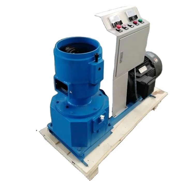 Feed Processing Machines Small Feed Pellet Machine  Flat Die Granulator Horse Dung Bird Manure Granular