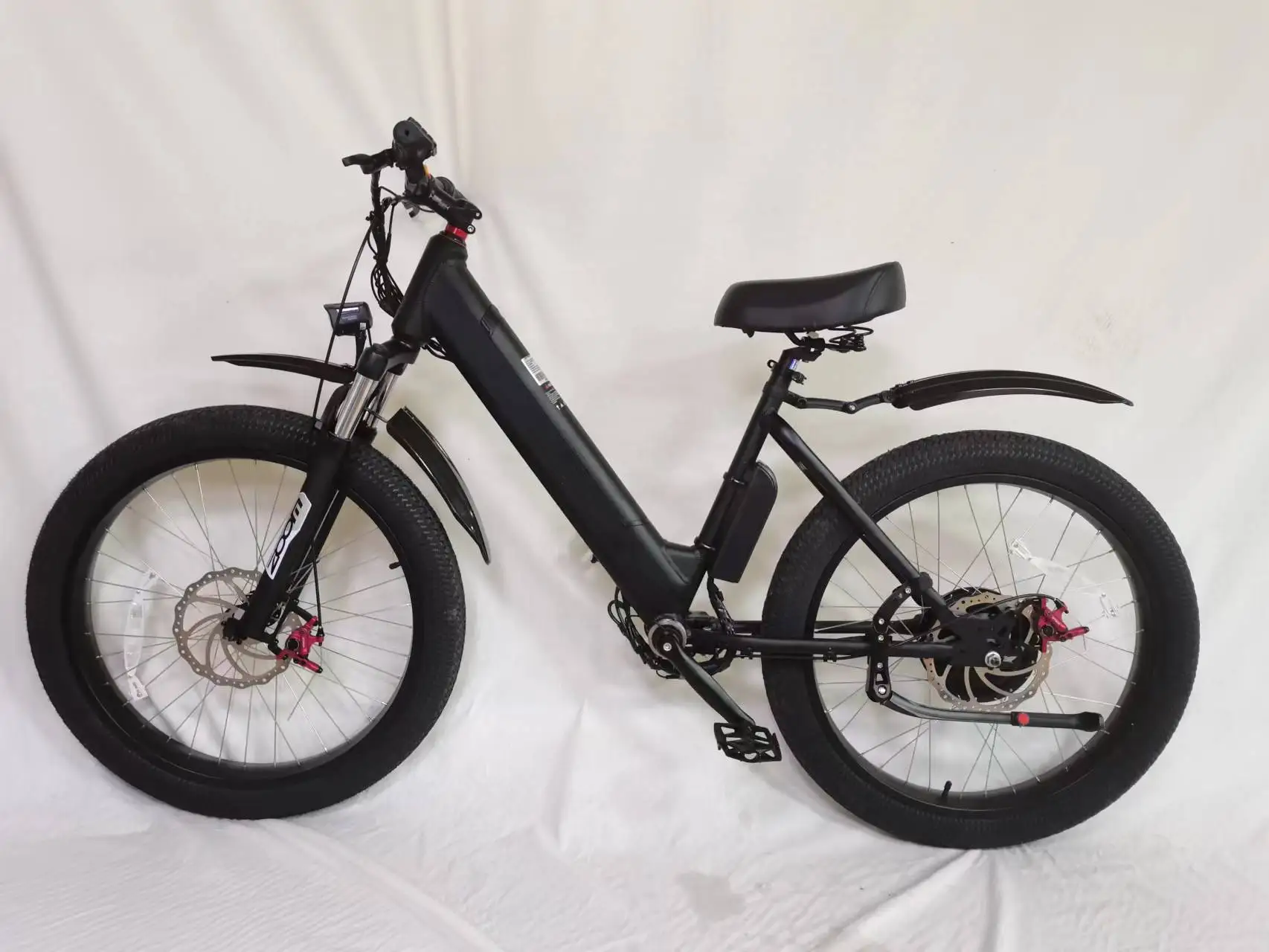 Tdjdc 36v 350w Shaft Driven Bicycle Mid Motor Fat Tire Electric Bike