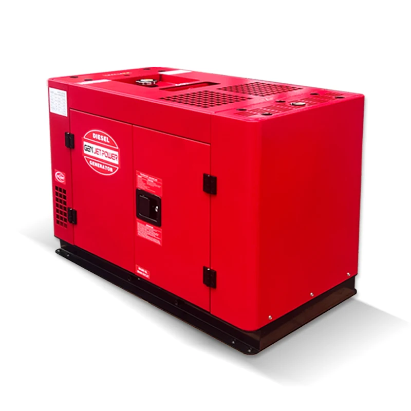 Chinese Supplier Customized Small  Air Cooling Type 6KVA, 6.6KVA, 7KVA , 10KVA 12KVA  Diesel Generator Set With Wheel