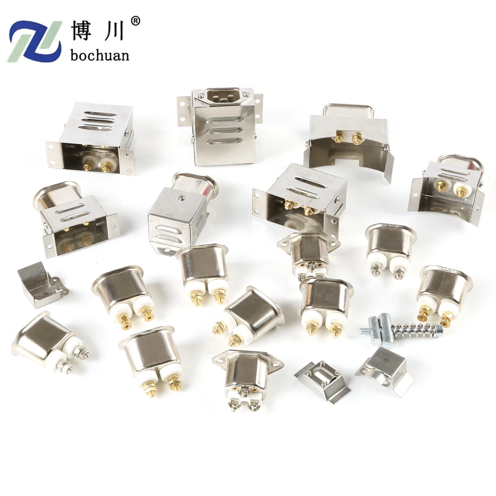 High Temperature 2 Pins Silicone Rubber Ceramic Heater Plug