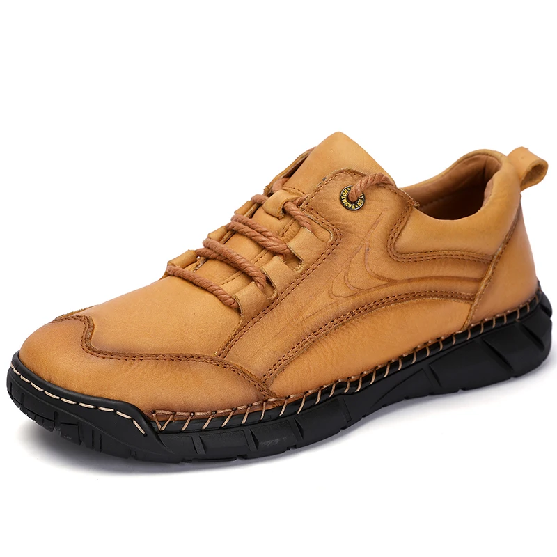 Non-slip Genuine Leather Footwear Spring and Summer Men's Casual