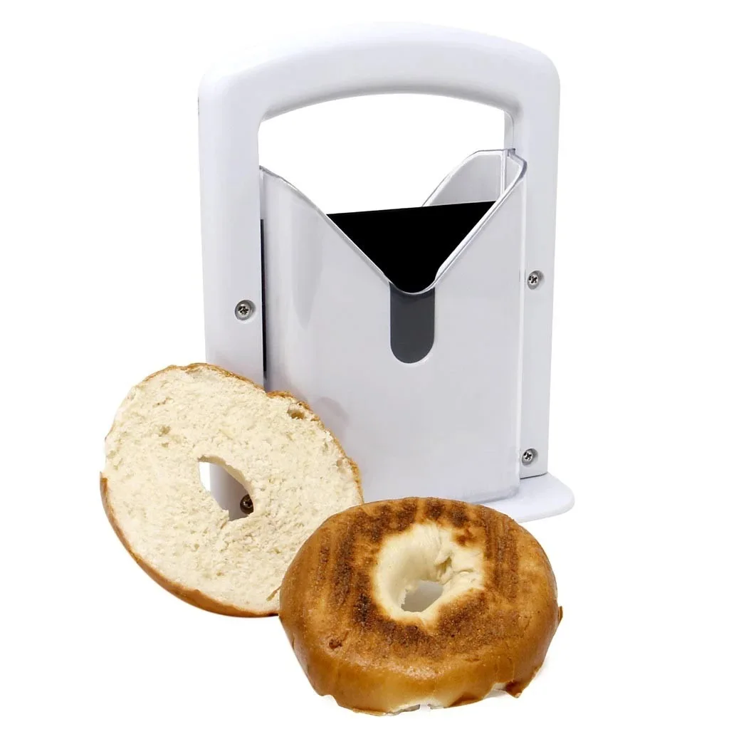 Helloworld Bagel Guillotine Universal Slicer Holder Perfect For Cutting