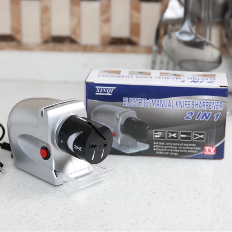 Multifunction Kitchen Electric Knife Sharpening Machine Quick Grinder Swifty Sharp 2 in 1 Electric/Manual Knife Sharpener