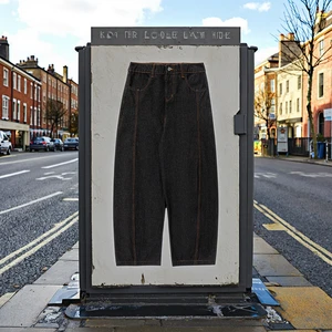 OEM ODM Customized Denim Wide Leg Casual Retro Quick Dry 100% Cotton Mid Waist Washed Technique Available Wholesale Sample