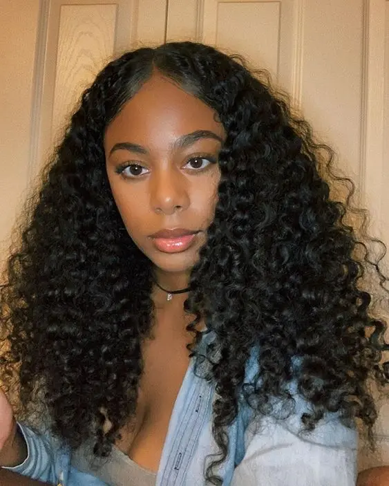 Drop Shipping 50inch Burmese Curly Hd Full Lace Frontal Wig Virgin ...