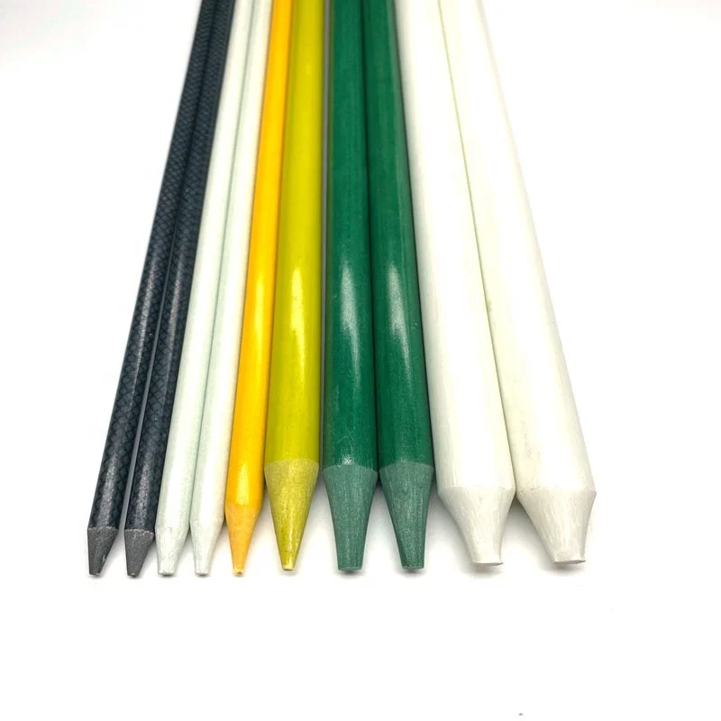 Customized 5mm 6mm 7mm 8mm Epoxy/Vinyl Resin GFRP Pultrusion Solid Fiberglass Stake for Agriculture Stake supplier