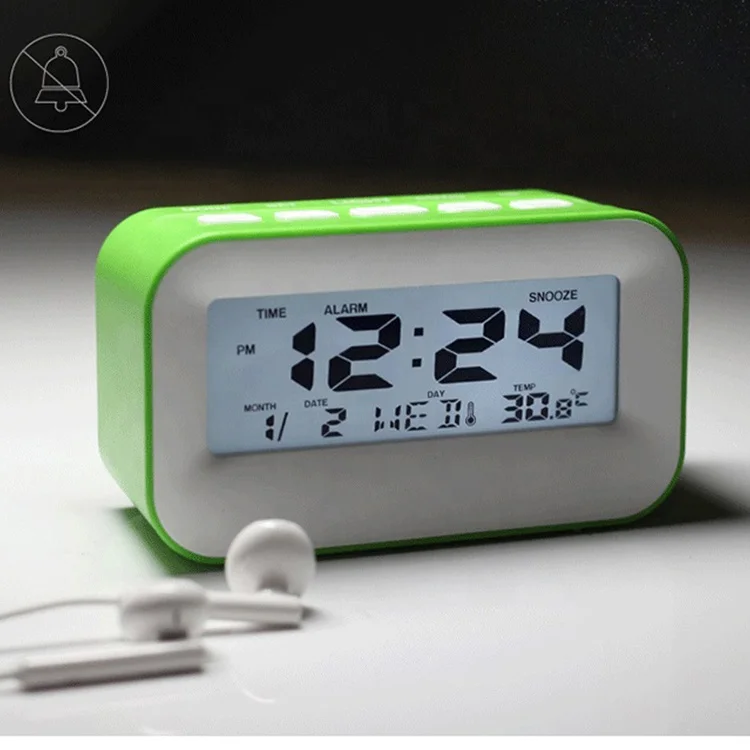 Smart Digital Alarm Clock with Countdown Timer for Desktop