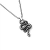 Serpiente enredada + CADENA DE ACERO INOXIDABLE