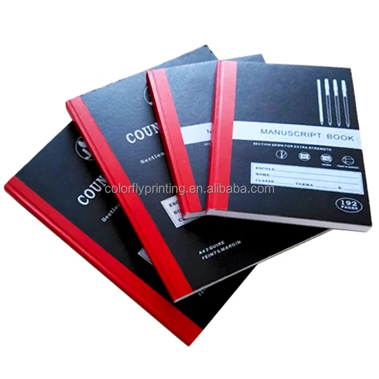 Tape Binding Mauscript Book 2 Quire A4 Counter Book 2 Quire 192 Pages Hard Cover Notebook