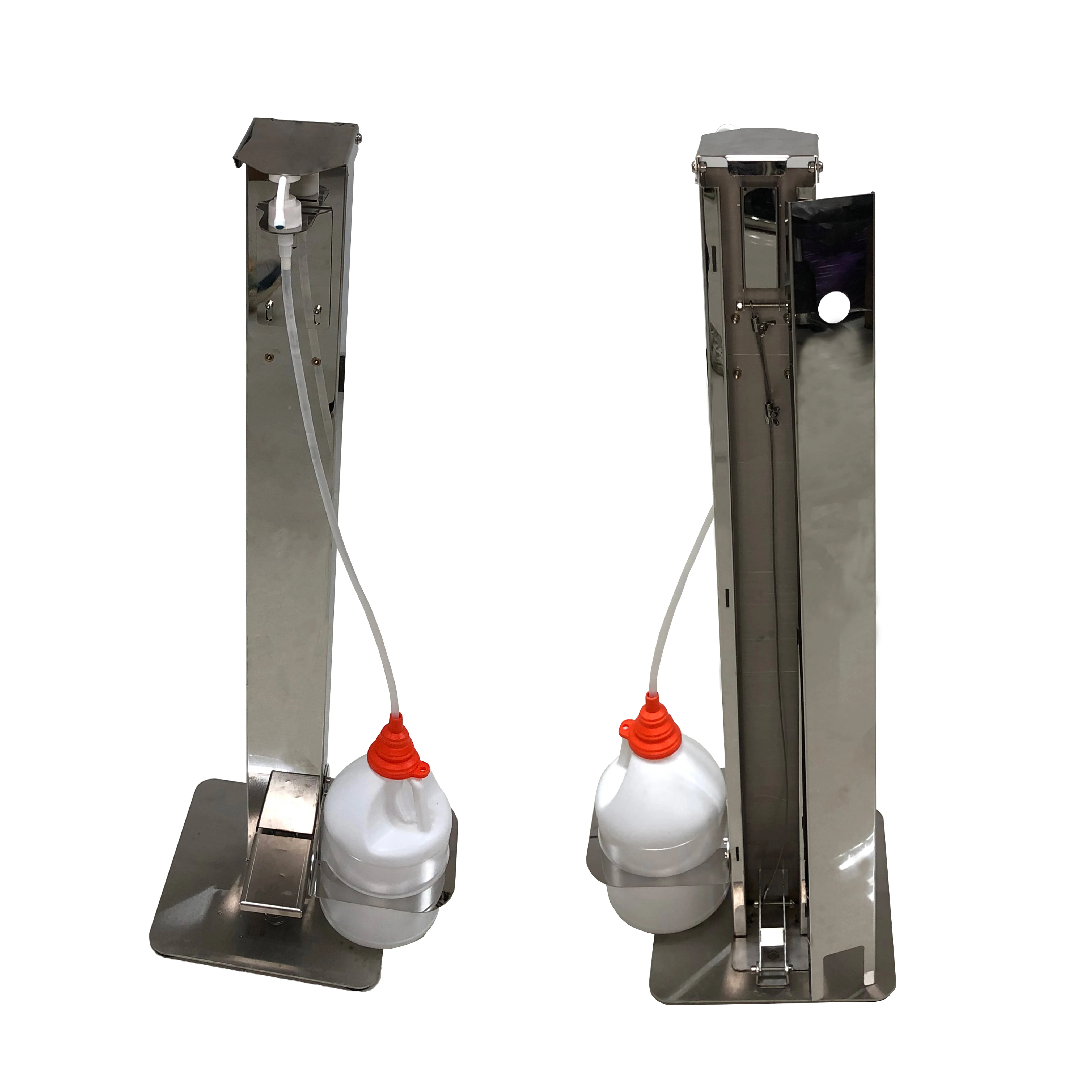 Portable Automatic Free Standing Foot Operated Pedal Sanitizer Dispenser for Gallon Bottle