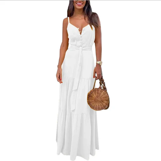 white backless summer dresses