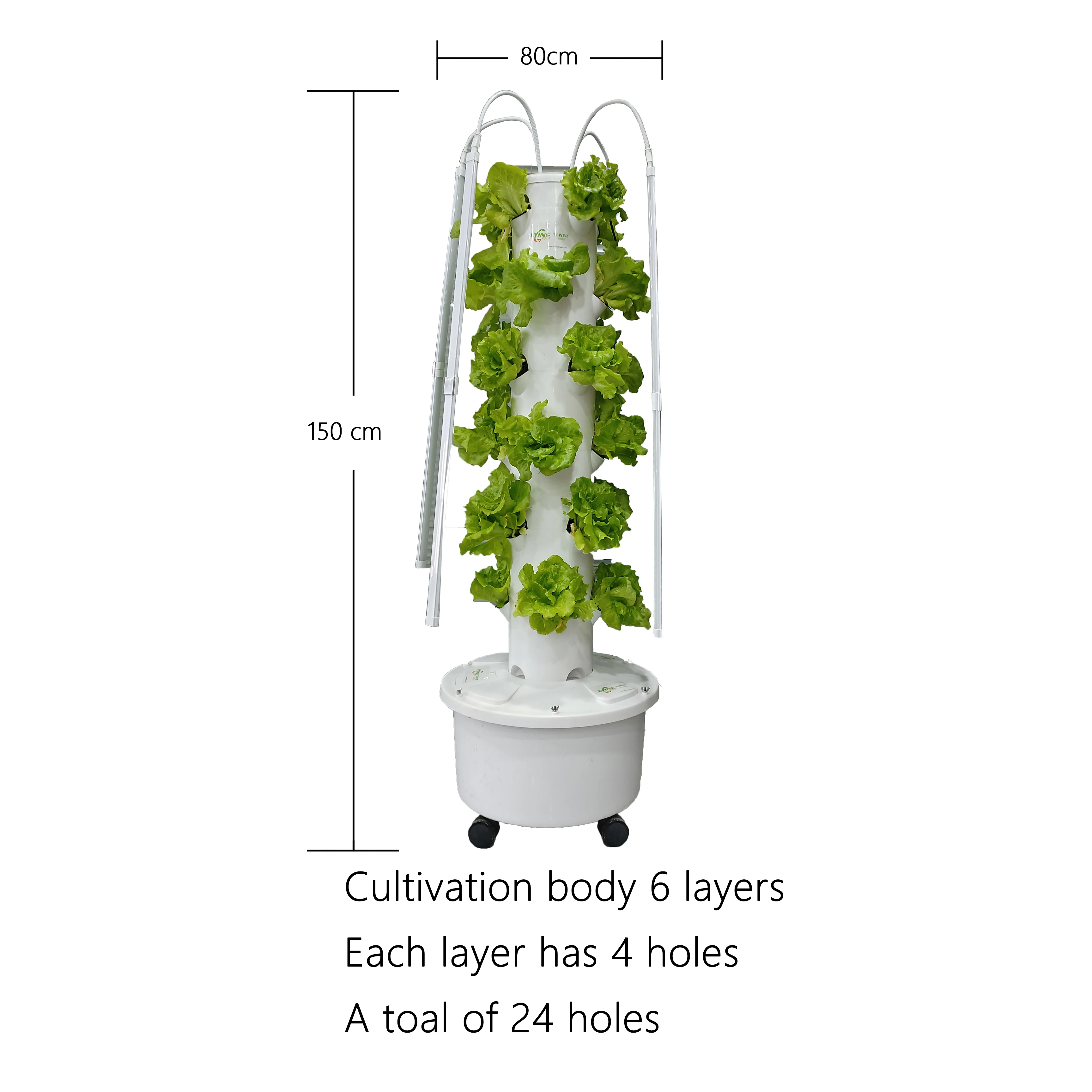 Lyine Oem Vertical Farming Tower Garden Vertical Hydroponic Growing