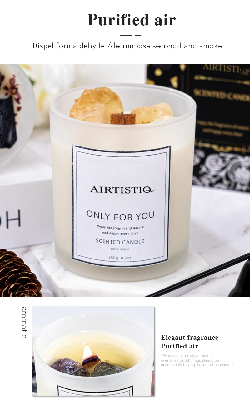 Crystal Candle Wholesale Factory Customization Romantic Soy Candles