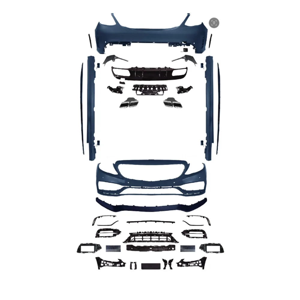 Factory Supply Aftermarket Modification Body Kits Parts for W205 C205 Upgrade to 19C63 2015-2021