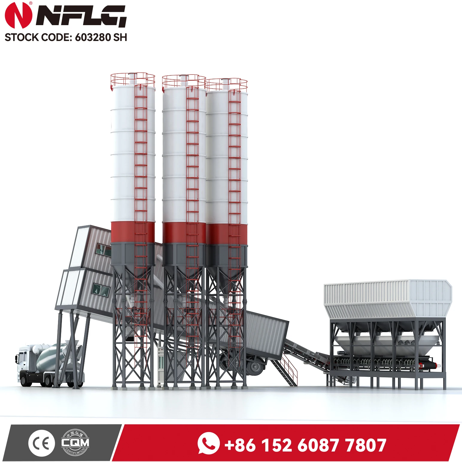 NFLG Brand Hzs Series Concrete Batch Mix Plant for Great Sale with 29 Years Experience