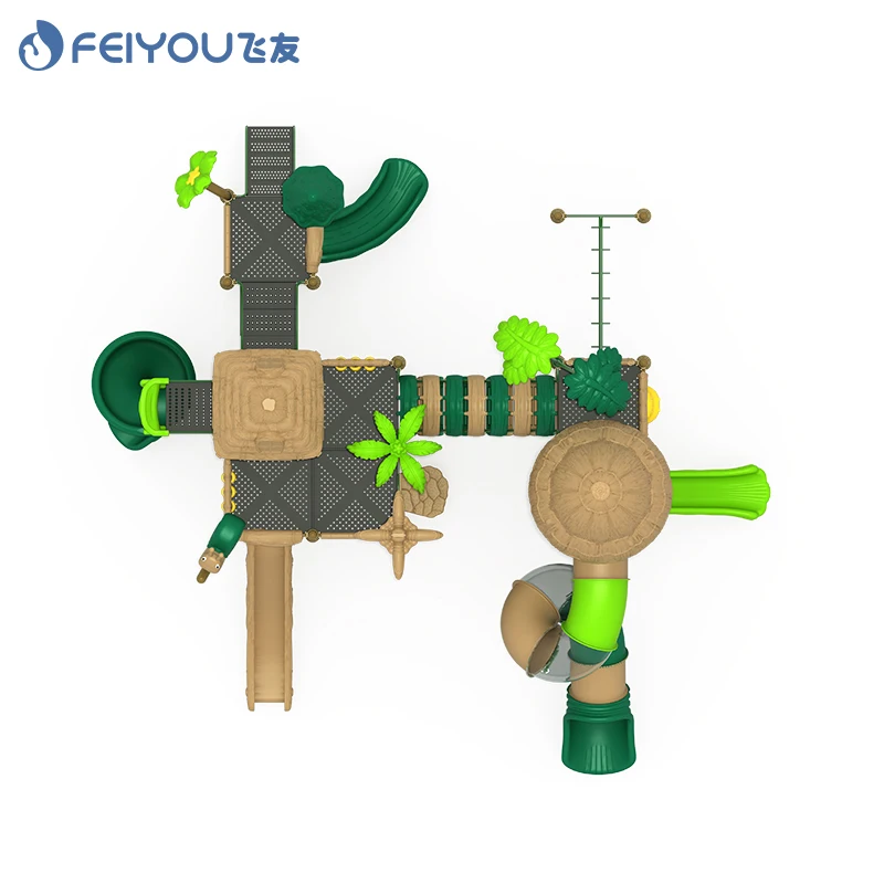 School Children Outdoor Fun Plastic Playground Slide Manufacturer Tuv
